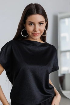 Джемпер 930 чёрный с блеском Ivera collection