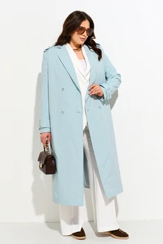 Плащ 1721 голубой Iva