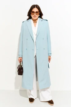 Плащ 1721 голубой Iva