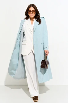 Плащ 1721 голубой Iva