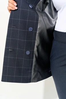 Костюм брючный 1829 серый Iva