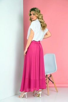 Костюм с юбкой 2545 фуксия Ивелта Плюс