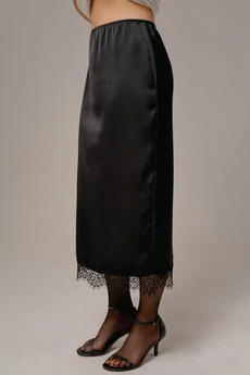 Юбка 2619 черное кружево JRSy
