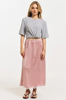 Юбка 2682 пыльная роза JRSy