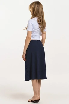 Юбка 2693 синий в белый горох JRSy