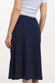 Юбка 2693 синий в белый горох JRSy