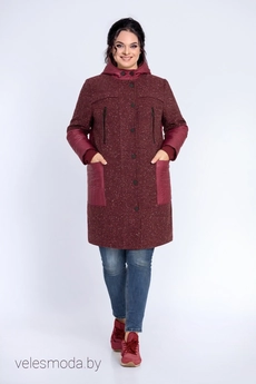 Пальто 1740 бордо Jersey (Джерси)
