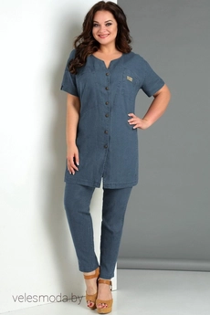 Костюм брючный 2016 синий Jurimex