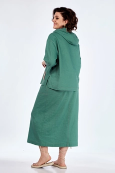 Костюм с юбкой 3299 зеленый Jurimex