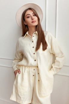 Костюм с шортами 267-21 желтый KRASA