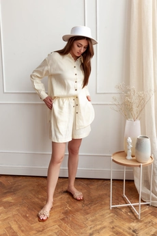 Костюм с шортами 267-21 желтый KRASA