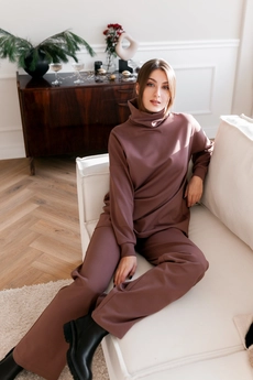 Спортивный костюм 285-21 шоколад KRASA