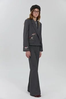 Жакет М150 серый KUDA GLAZA GLYADYAT