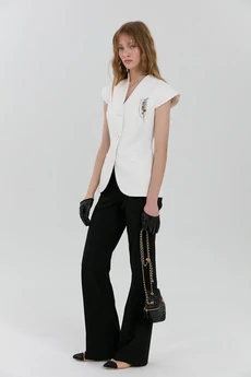 Брюки М154 черный  KUDA GLAZA GLYADYAT