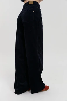 Брюки М162 синий вельвет KUDA GLAZA GLYADYAT