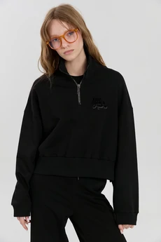 Джемпер М163 черная лошадь KUDA GLAZA GLYADYAT