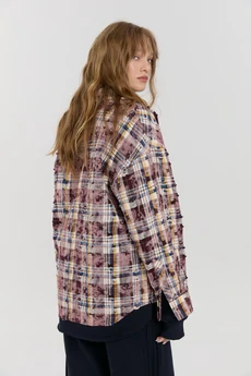 Рубашка М175 бордо KUDA GLAZA GLYADYAT