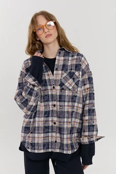 Рубашка М175 синий KUDA GLAZA GLYADYAT