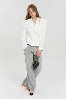 Жакет М179 молочный KUDA GLAZA GLYADYAT