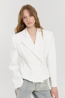 Жакет М179 молочный KUDA GLAZA GLYADYAT