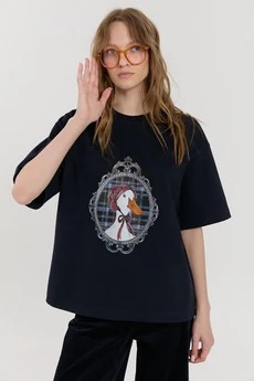 Футболка М181 гусыня KUDA GLAZA GLYADYAT