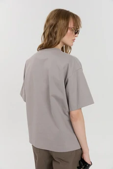 Футболка М181 королева светло-серый KUDA GLAZA GLYADYAT