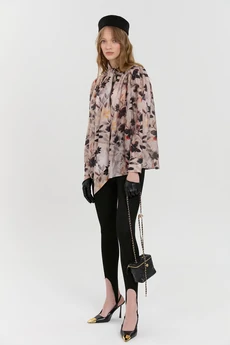 Блузка М189 цветы KUDA GLAZA GLYADYAT
