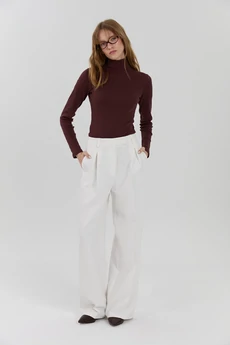 Брюки М245 молочный KUDA GLAZA GLYADYAT