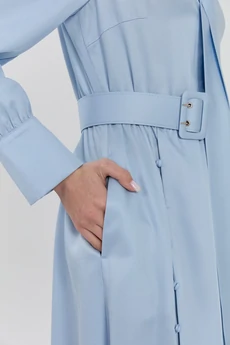 Платье М507 голубой KUDA GLAZA GLYADYAT