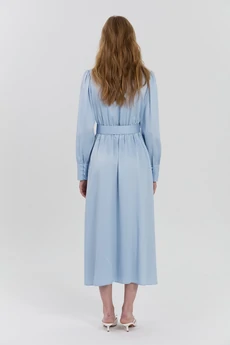 Платье М507 голубой KUDA GLAZA GLYADYAT