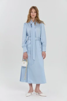 Платье М507 голубой KUDA GLAZA GLYADYAT