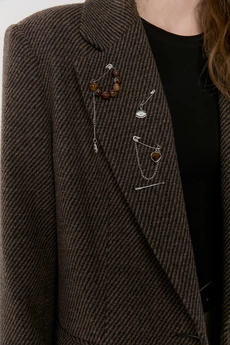 Жакет М508 коричневый KUDA GLAZA GLYADYAT