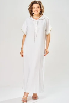 Платье 1150 белый  KaVari plus size
