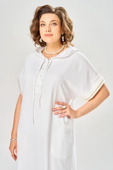 Платье 1150 белый  KaVari plus size