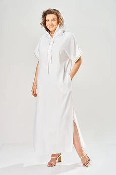 Платье 1150 белый  KaVari plus size
