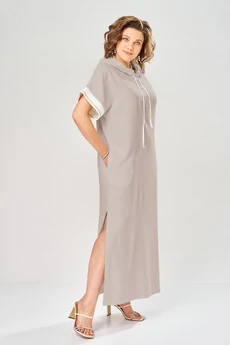 Платье 1150-1 бежевый KaVari plus size