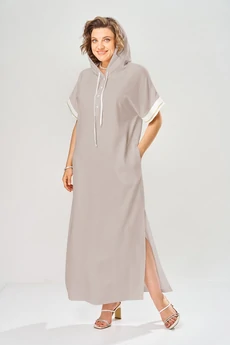 Платье 1150-1 бежевый KaVari plus size