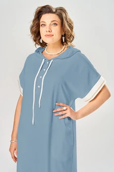 Платье 1150-2 синий KaVari plus size