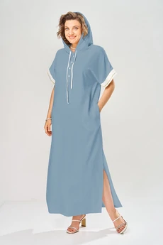 Платье 1150-2 синий KaVari plus size