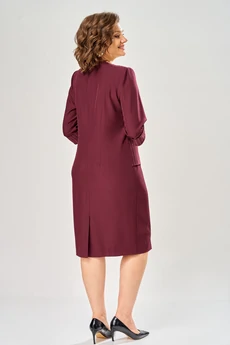 Платье 1158-1 бордовый KaVari plus size