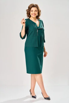 Платье 1158-3 зеленый KaVari plus size