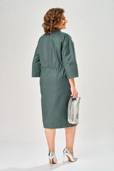 Платье 1159 хаки KaVari plus size