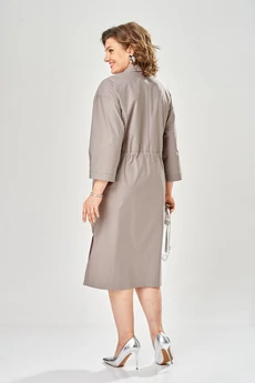 Платье 1159-1 серо-фиолетовый KaVari plus size
