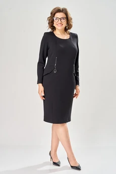 Платье 1160 черный KaVari plus size