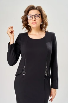 Платье 1160 черный KaVari plus size