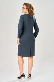 Платье 1160-1 синий KaVari plus size