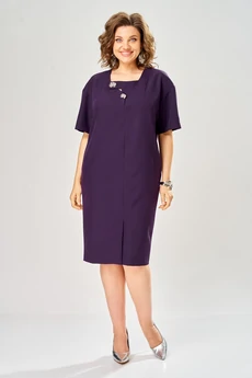 Платье 1161 баклажан KaVari plus size