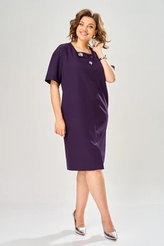 Платье 1161 баклажан KaVari plus size