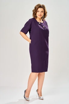 Платье 1161 баклажан KaVari plus size