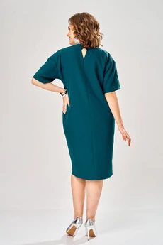 Платье 1161-1 изумруд  KaVari plus size
